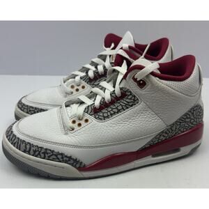 Air Jordan 3 Cardinal Red Men's Size 8.5 *Some Wear And Scuffs*